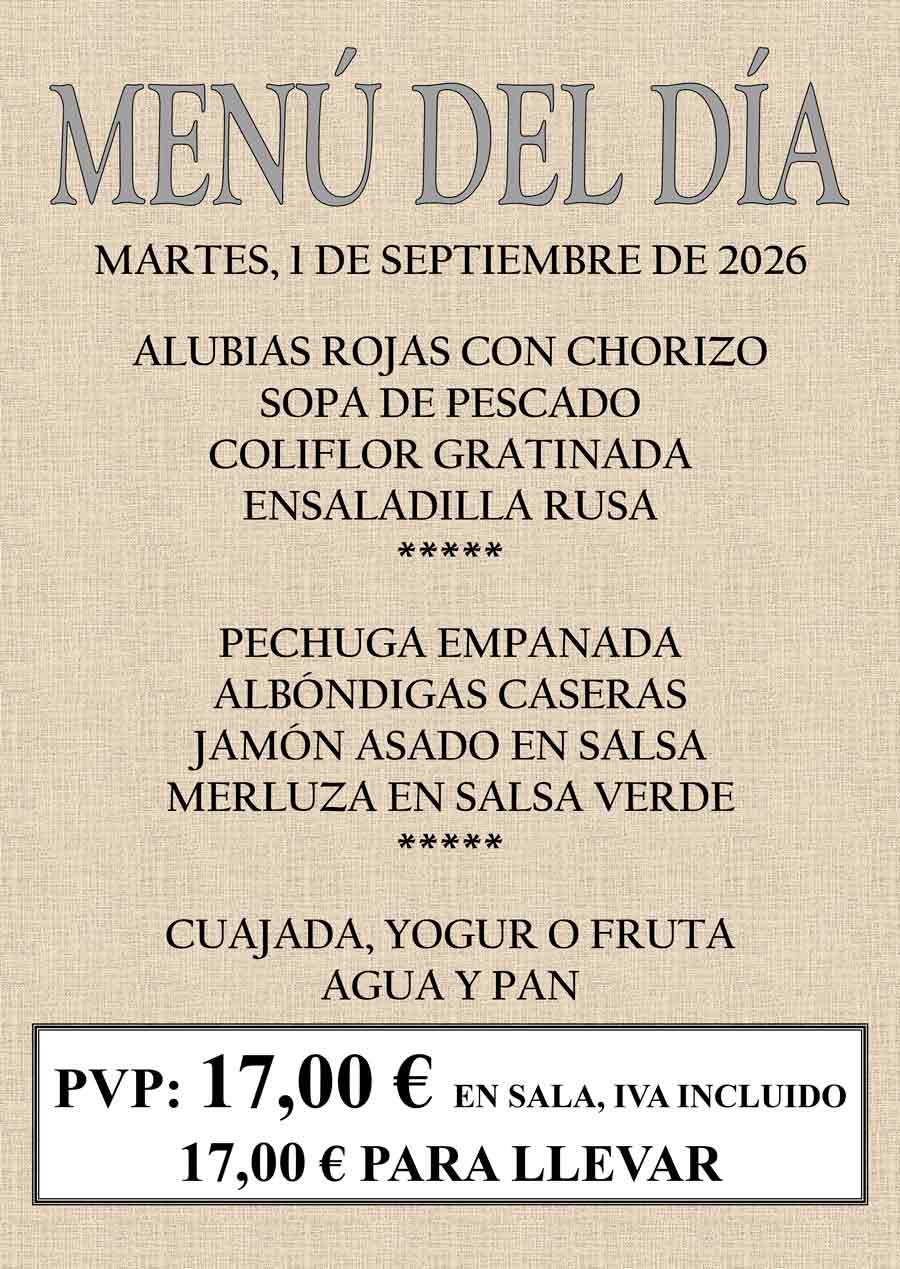 Ver menú del día