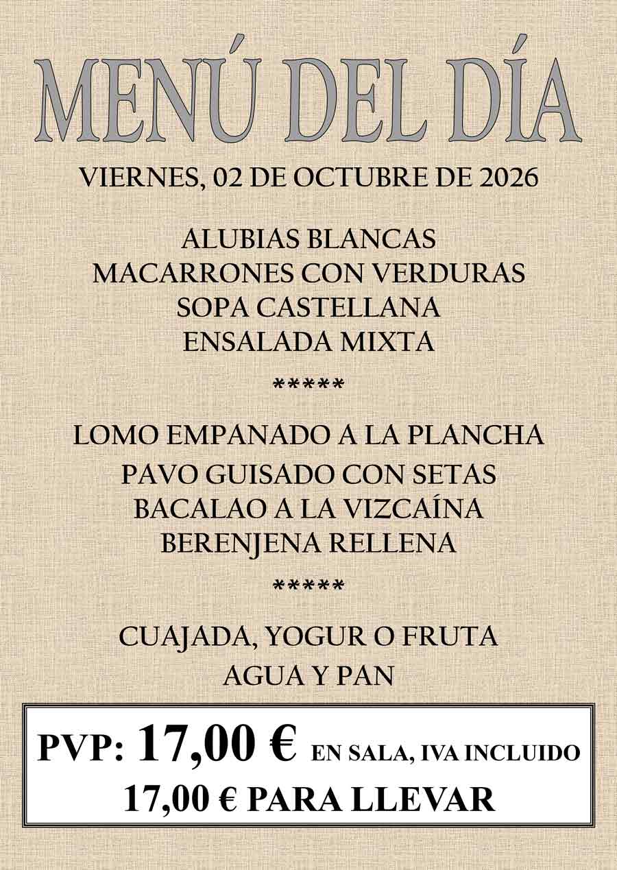 Ver menú del día