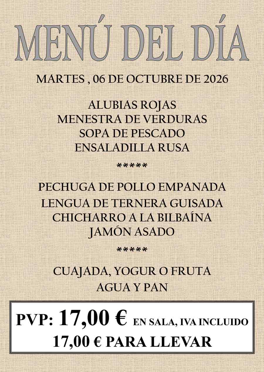Ver menú del día