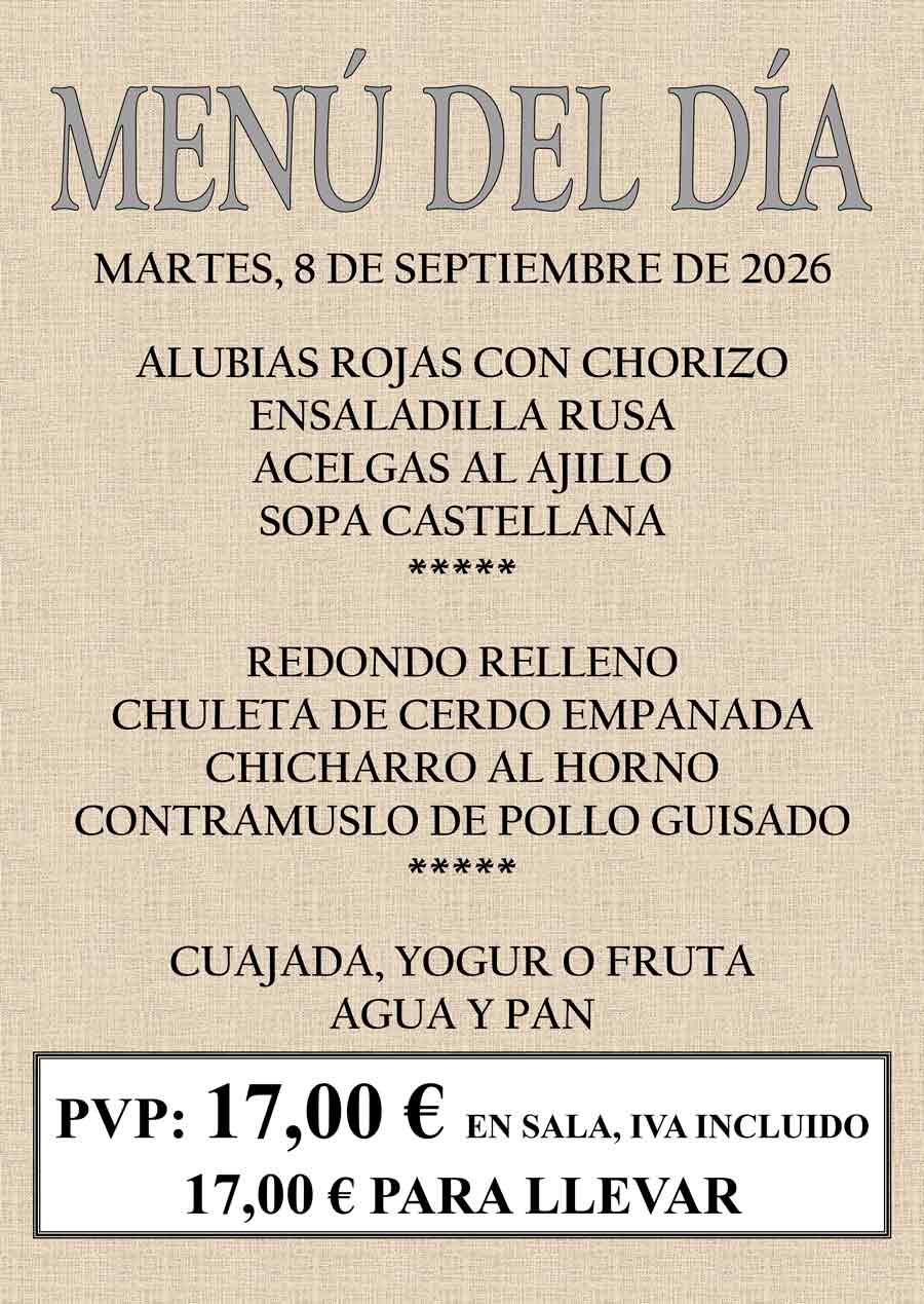 Ver menú del día