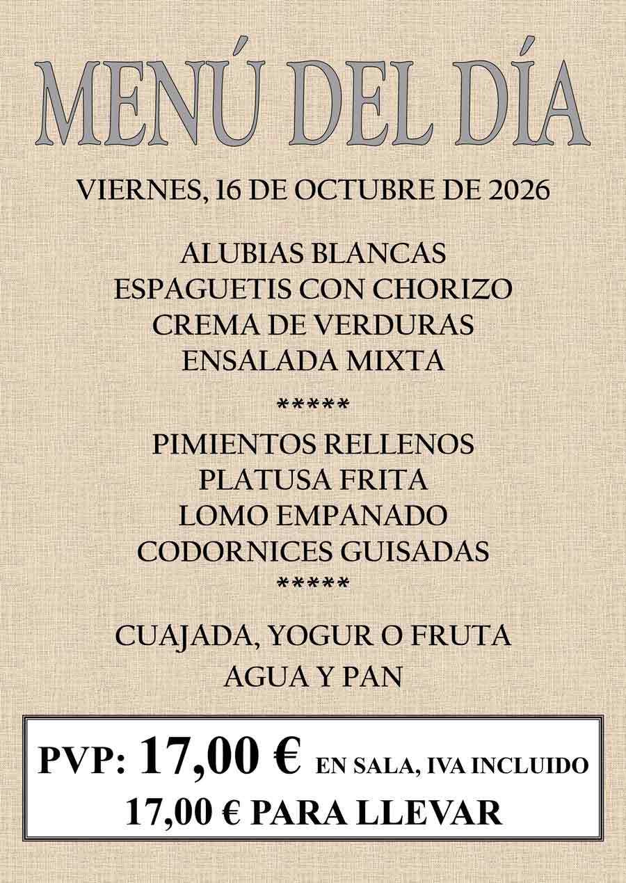 Ver menú del día