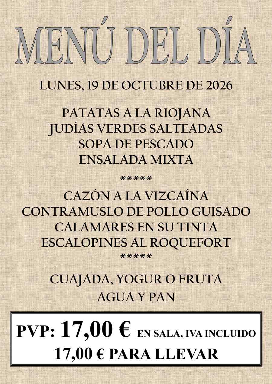 Ver menú del día