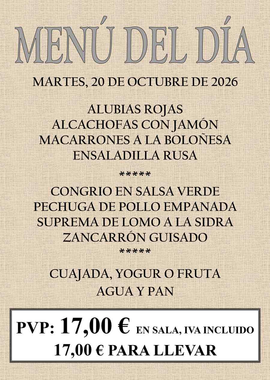 Ver menú del día