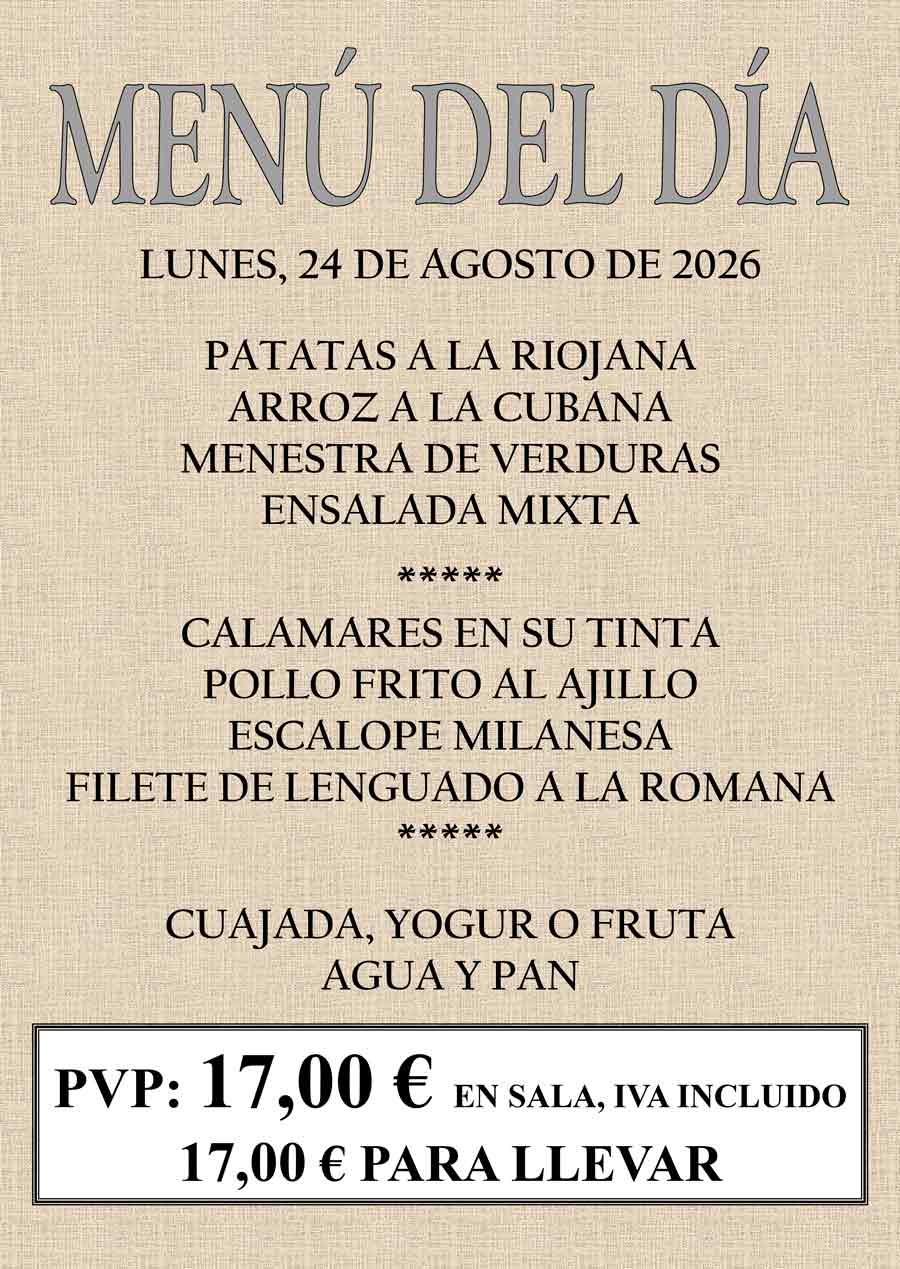 Ver menú del día