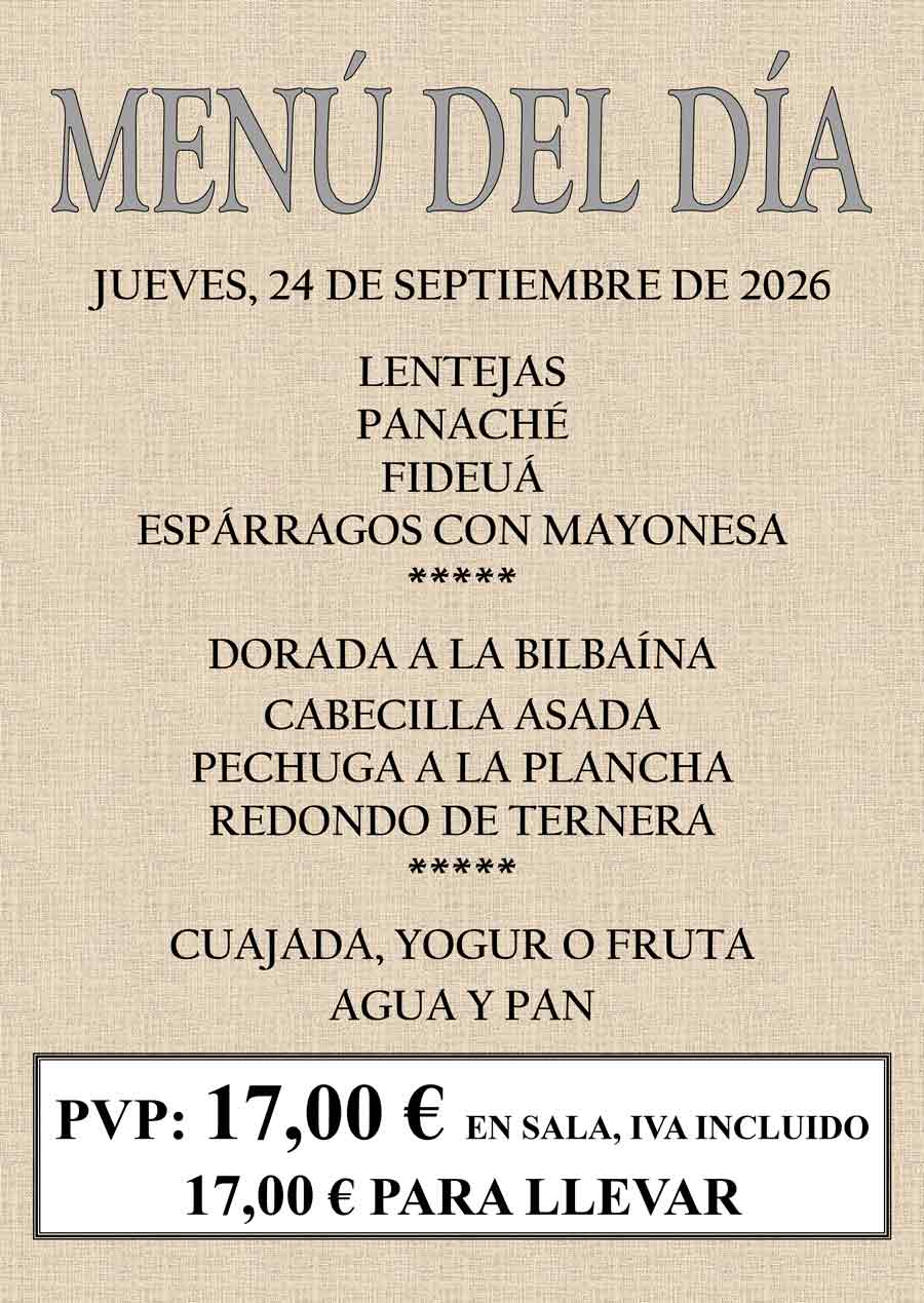 Ver menú del día