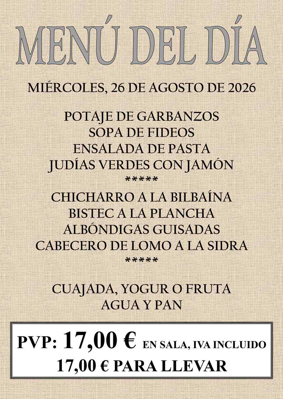 Ver menú del día