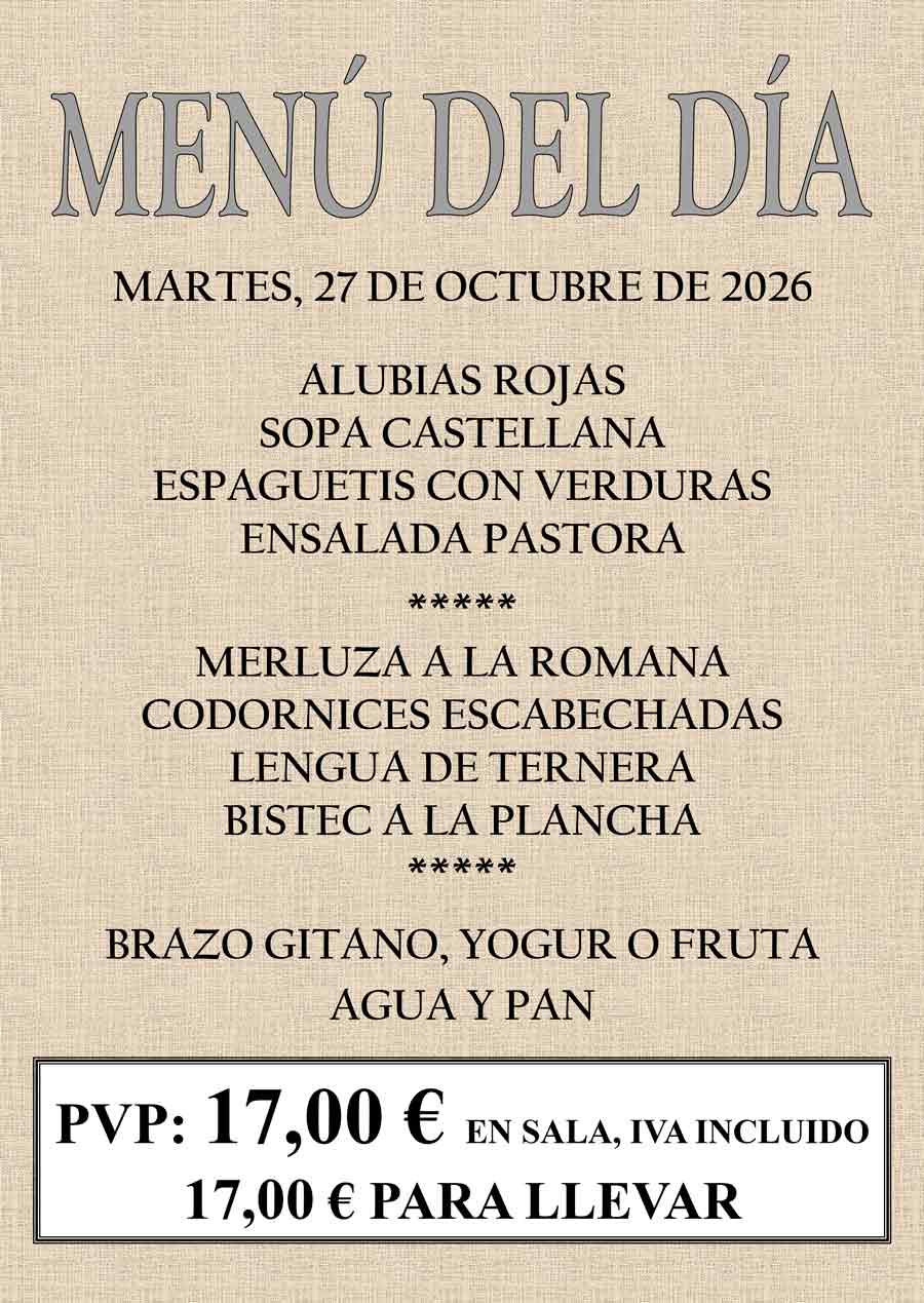 Ver menú del día