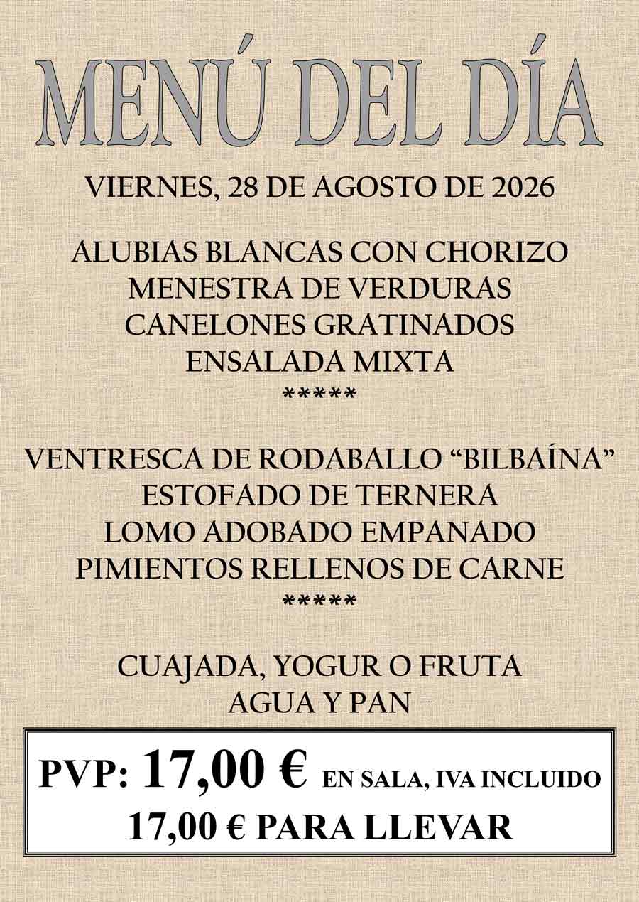 Ver menú del día