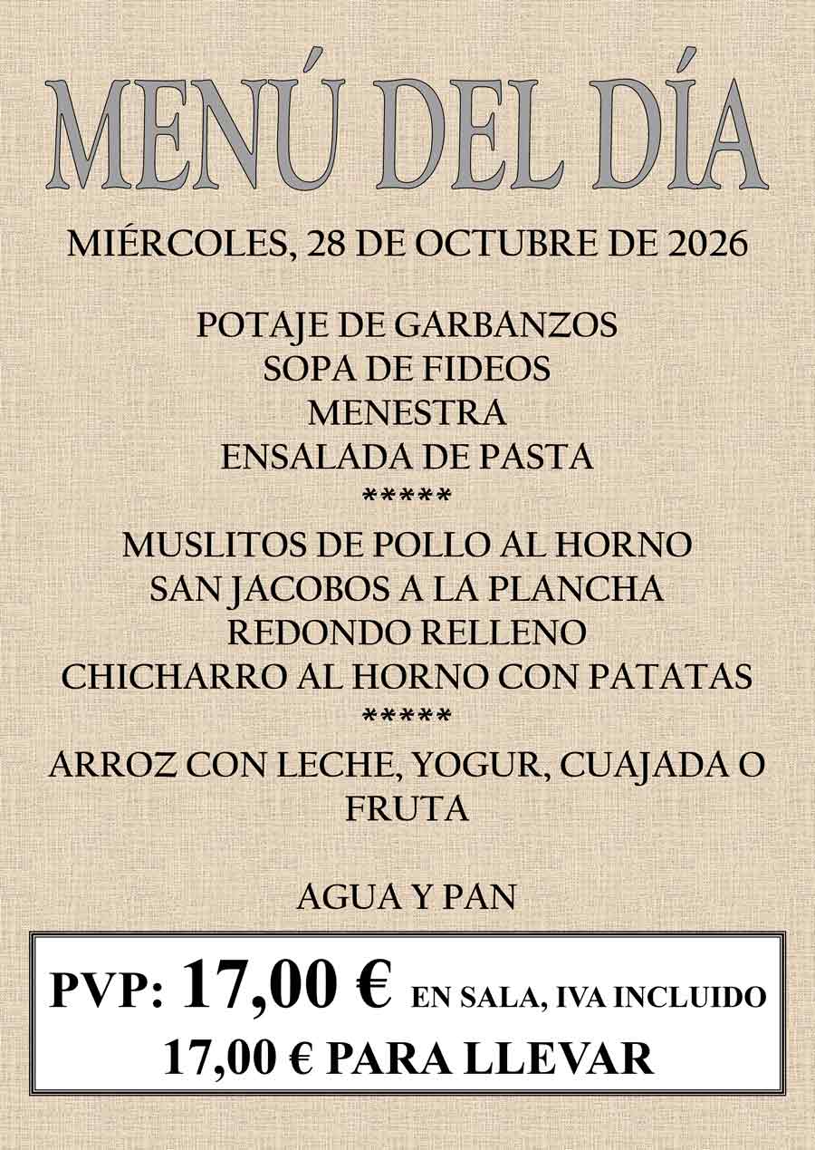 Ver menú del día