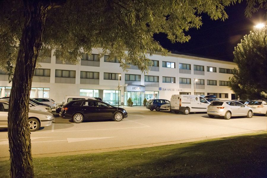 Zona de aparcamiento nocturna